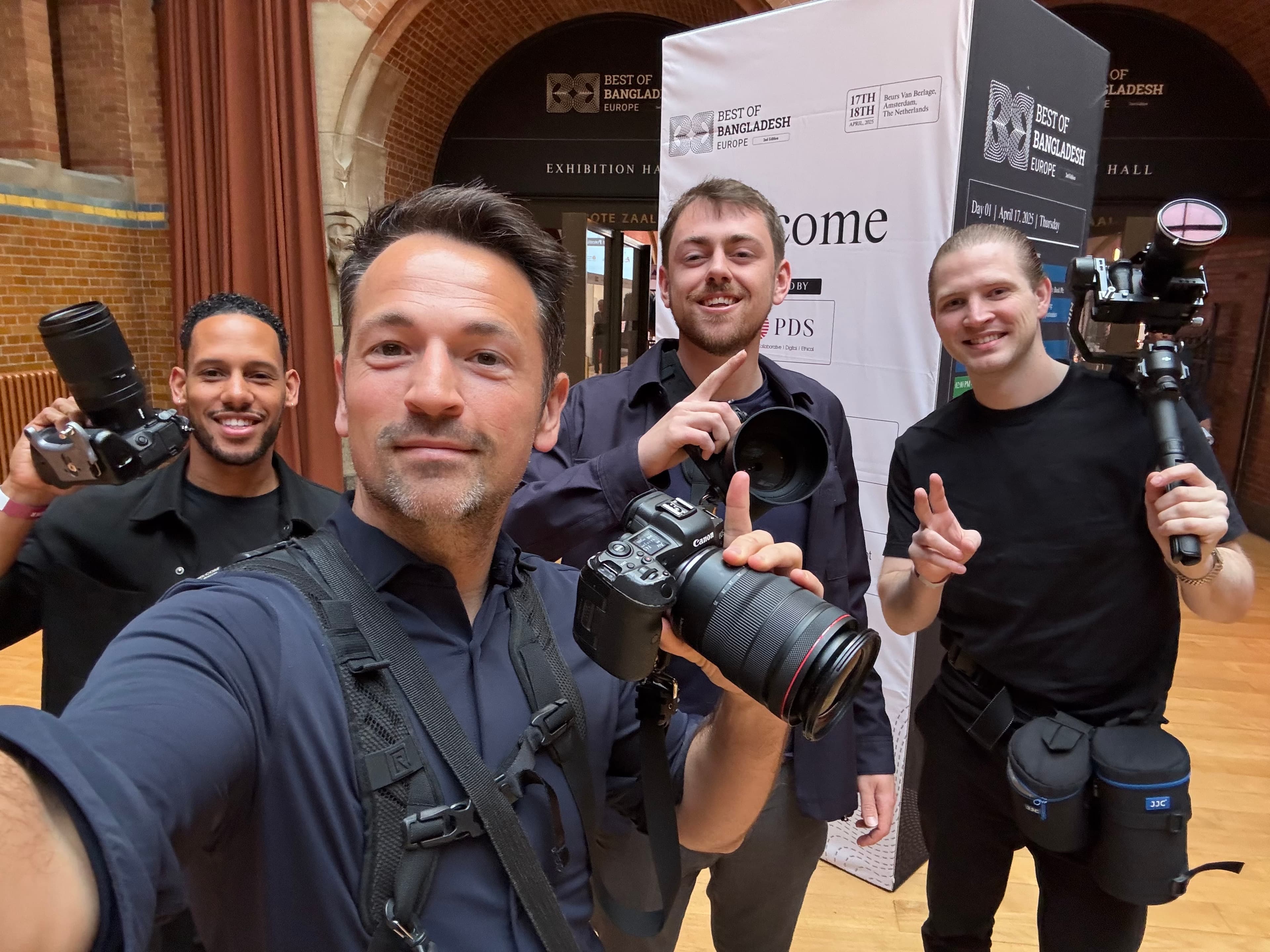 TON Media team on location at Beurs van Berlage
